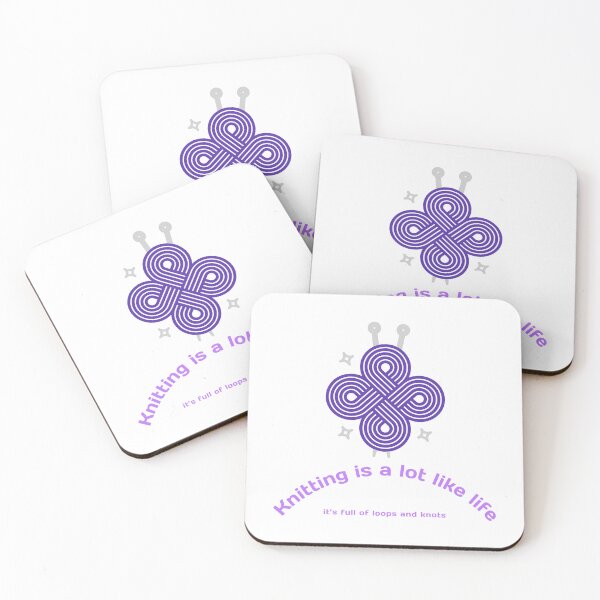 Item preview, Knitting is a lot like life – it’s full of loops and knots. designed and sold by GraphicallyInklined.