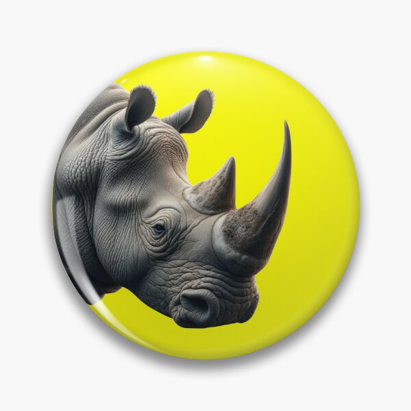Item preview, RHINOCEROS HEAD (#FFFF00) designed and sold by Marlon Oseguera.