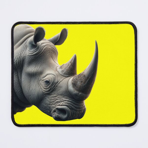 Item preview, RHINOCEROS HEAD (#FFFF00) designed and sold by Marlon Oseguera.