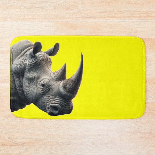 Item preview, RHINOCEROS HEAD (#FFFF00) designed and sold by Marlon Oseguera.