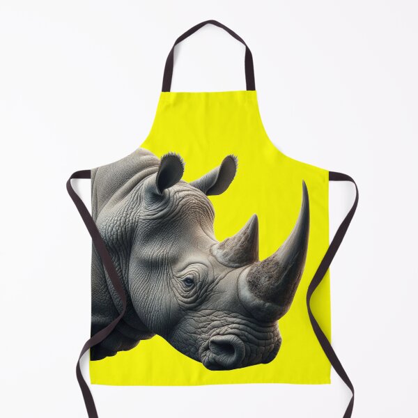 Item preview, RHINOCEROS HEAD (#FFFF00) designed and sold by Marlon Oseguera.