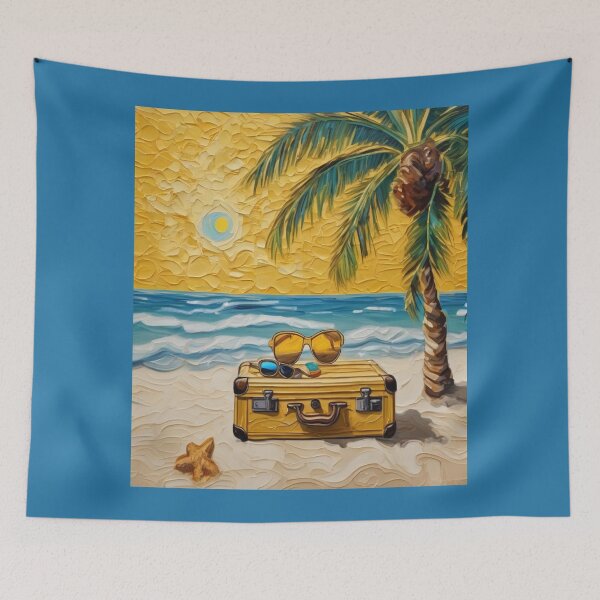 Item preview, "Golden Escape: Serenity at the Beach" designed and sold by Artisticanvas.