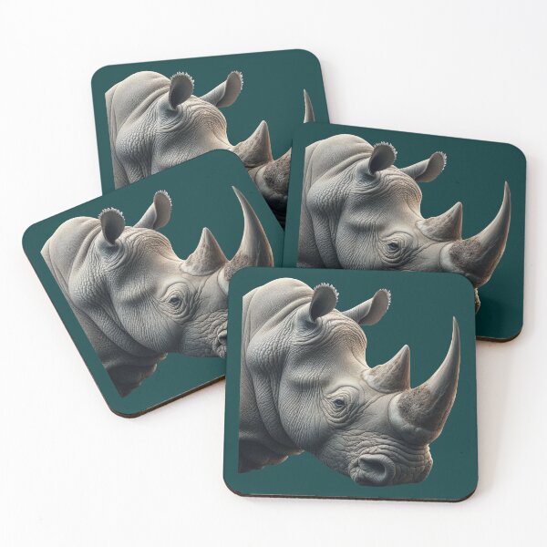 Item preview, RHINOCEROS HEAD (#003333) designed and sold by Marlon Oseguera.