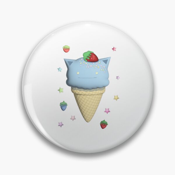 Item preview, 3D Blueberry Rainbow Ice Cream Cat designed and sold by Greatbluewhale3.