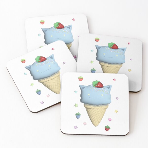Item preview, 3D Blueberry Rainbow Ice Cream Cat designed and sold by Greatbluewhale3.