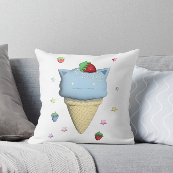 Item preview, 3D Blueberry Rainbow Ice Cream Cat designed and sold by Greatbluewhale3.