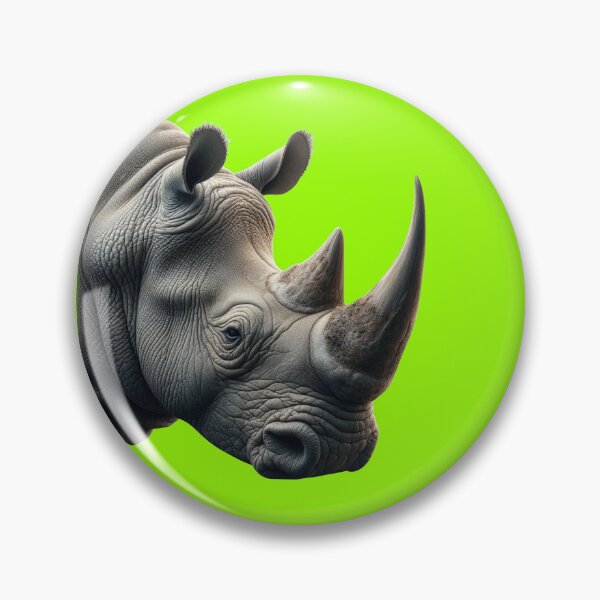 Item preview, RHINOCEROS HEAD (#99FF00) designed and sold by Marlon Oseguera.