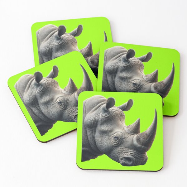 Item preview, RHINOCEROS HEAD (#99FF00) designed and sold by Marlon Oseguera.