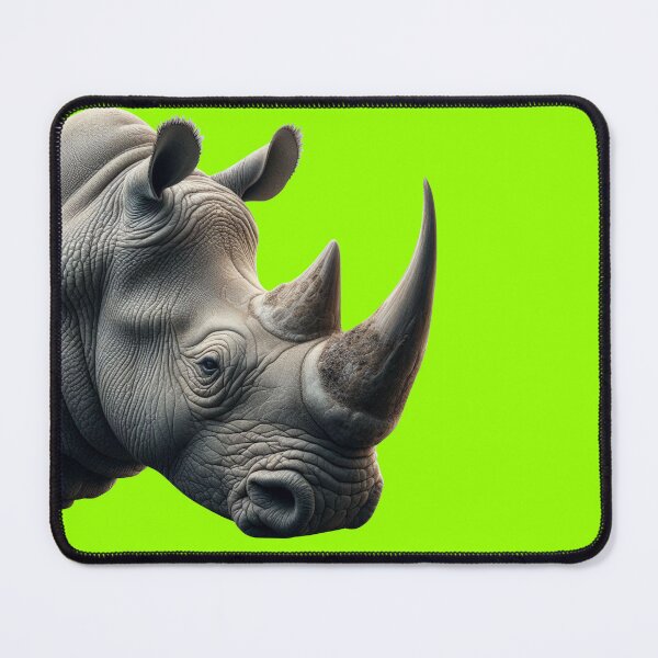 Item preview, RHINOCEROS HEAD (#99FF00) designed and sold by Marlon Oseguera.