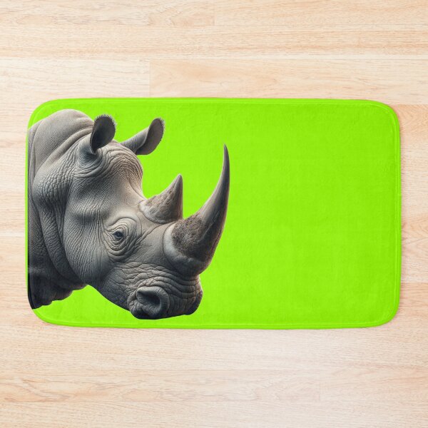 Item preview, RHINOCEROS HEAD (#99FF00) designed and sold by Marlon Oseguera.