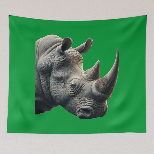 Item preview, RHINOCEROS HEAD (#009933) designed and sold by Marlon Oseguera.