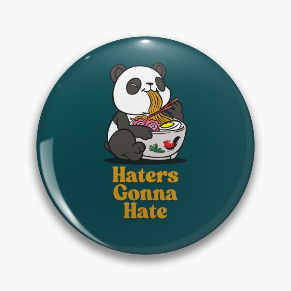 Item preview, Funny Panda Ramen - Haters Gonna Hate Cute Meme Design designed and sold by Basma Store.