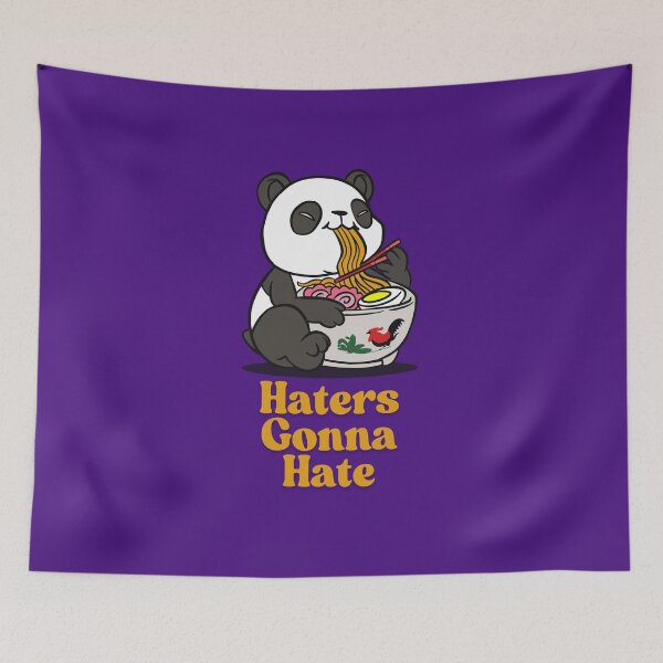 Item preview, Funny Panda Ramen - Haters Gonna Hate Cute Meme Design designed and sold by Basma Store.