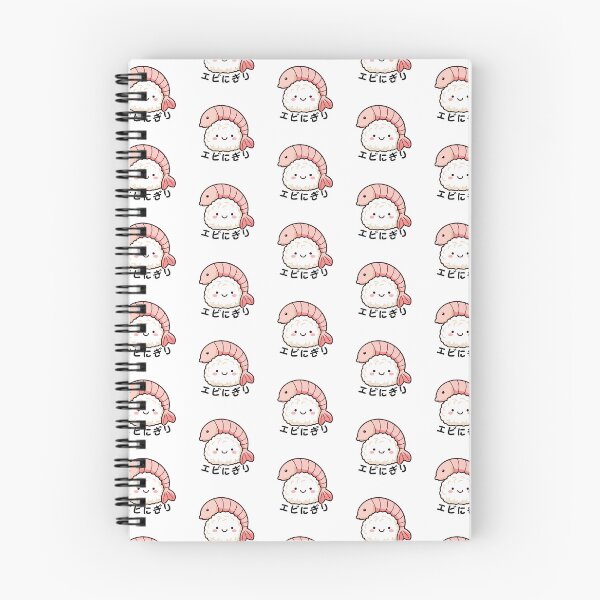 Item preview, Ebi Nigiri Sushi Kawaii Shrimp Nigiri Japanese Food Illustration designed and sold by SaavedraDesign.