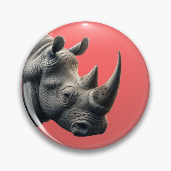 Item preview, RHINOCEROS HEAD (#FF6666) designed and sold by Marlon Oseguera.