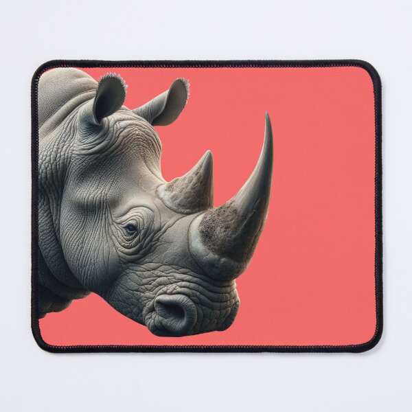 Item preview, RHINOCEROS HEAD (#FF6666) designed and sold by Marlon Oseguera.