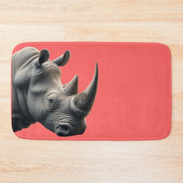 Item preview, RHINOCEROS HEAD (#FF6666) designed and sold by Marlon Oseguera.