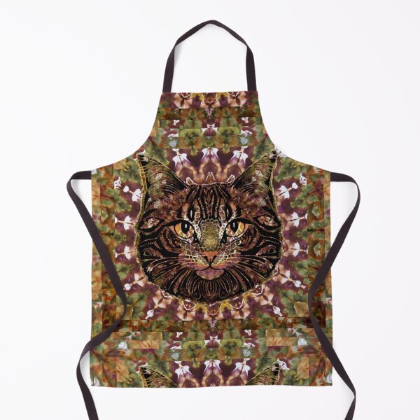 Item preview, Cat face tie dye earth autumn colors designed and sold by AuroraXGreen.