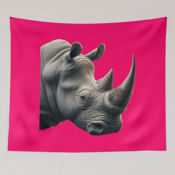 Item preview, RHINOCEROS HEAD (#FF0066) designed and sold by Marlon Oseguera.