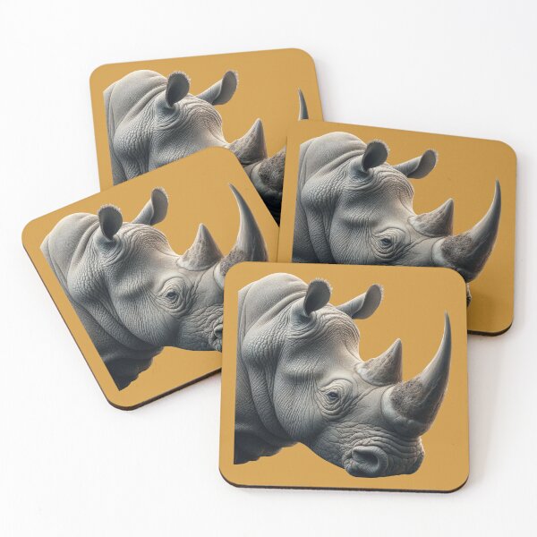 Item preview, RHINOCEROS HEAD (#CCCC33) designed and sold by Marlon Oseguera.
