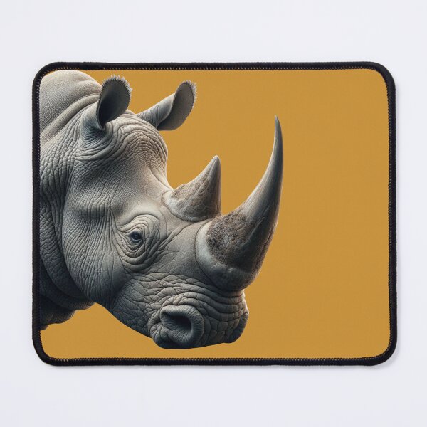 Item preview, RHINOCEROS HEAD (#CCCC33) designed and sold by Marlon Oseguera.