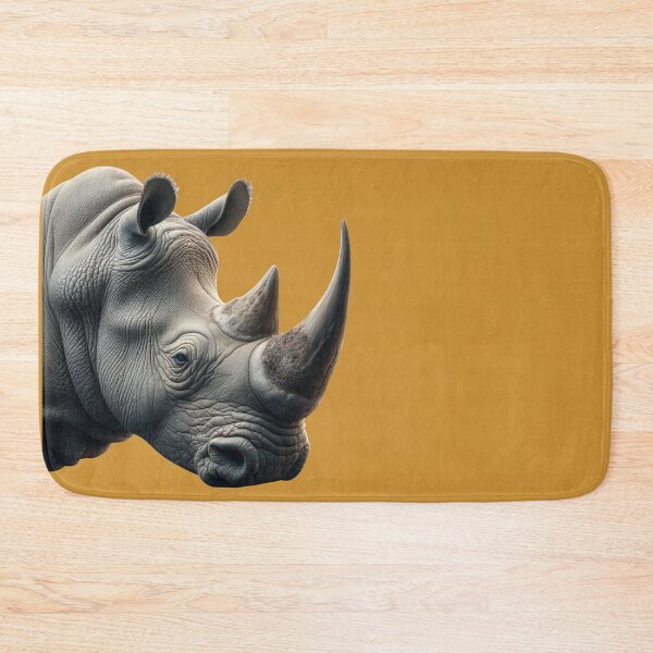 Item preview, RHINOCEROS HEAD (#CCCC33) designed and sold by Marlon Oseguera.