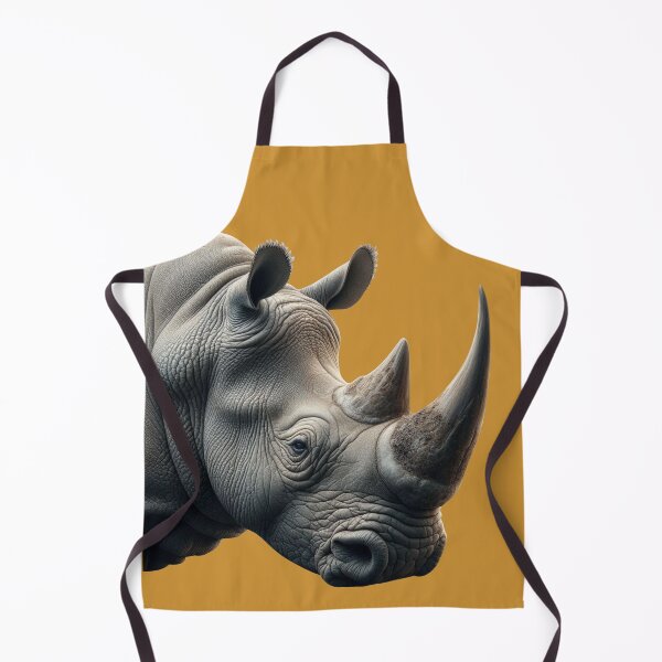 Item preview, RHINOCEROS HEAD (#CCCC33) designed and sold by Marlon Oseguera.