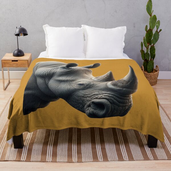 Item preview, RHINOCEROS HEAD (#CCCC33) designed and sold by Marlon Oseguera.