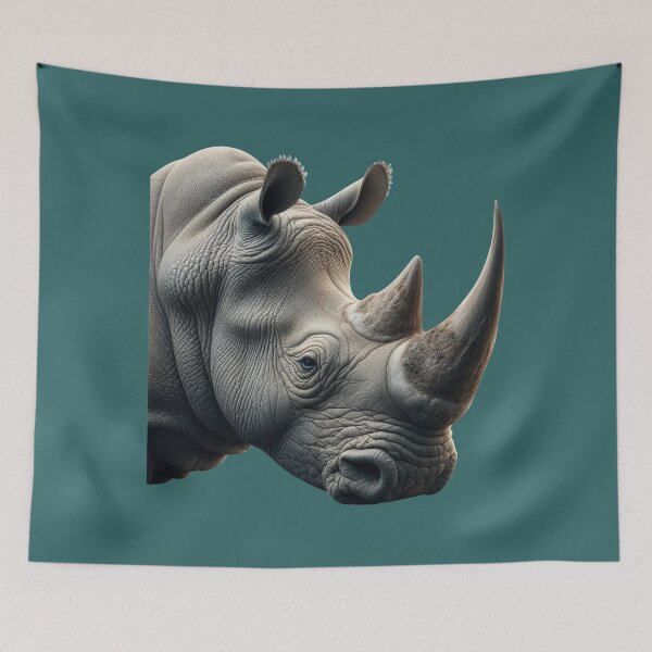 Item preview, RHINOCEROS HEAD (#336666) designed and sold by Marlon Oseguera.