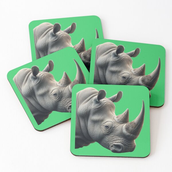 Item preview, RHINOCEROS HEAD (#33CC66) designed and sold by Marlon Oseguera.