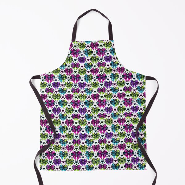 Item preview, Neon Gothic Leopard Heart Bows – Seamless Alt Aesthetic Pattern designed and sold by KatelynMitalski.