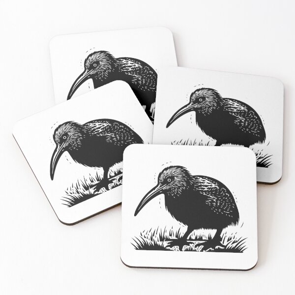 Item preview, Kiwi Bird Flightless Brown New Zealand Feather Long Beak designed and sold by inkoutninja.