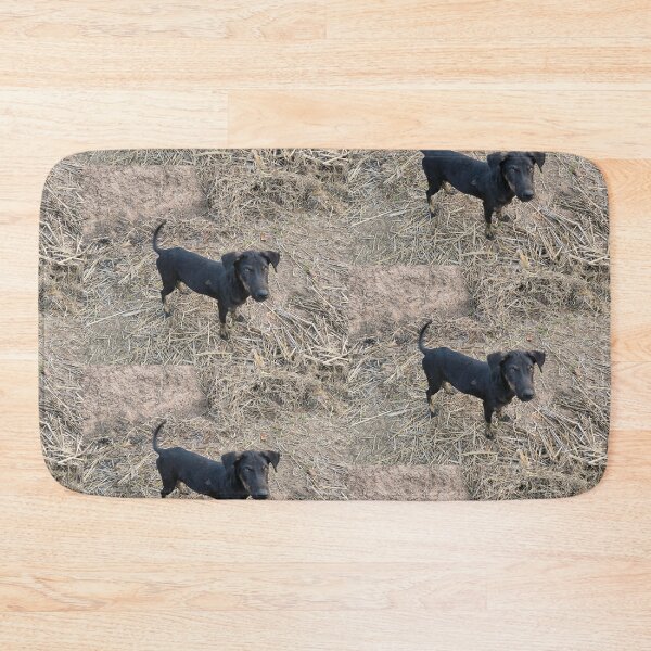 Item preview, Black puppy in the countryside designed and sold by Beeza Art Shop.