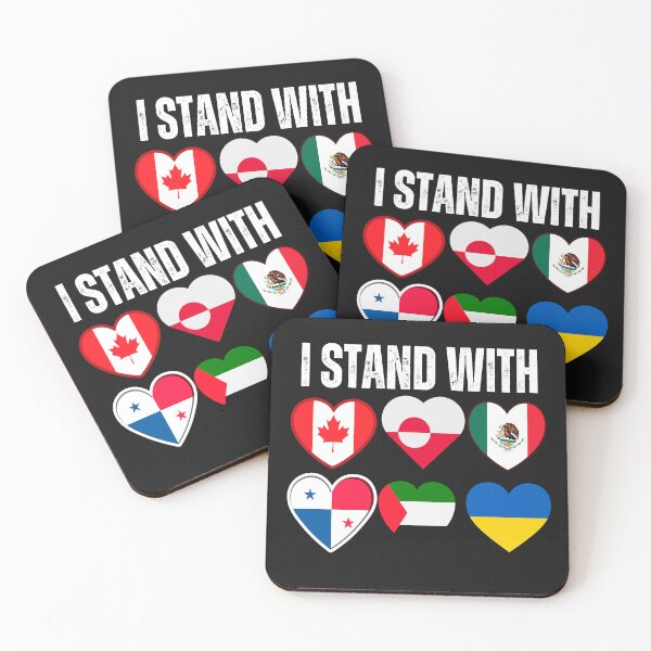 Item preview, I stand  with Canada Greenland Mexico Panama Gaza Ukraine 2025 designed and sold by erozzz.