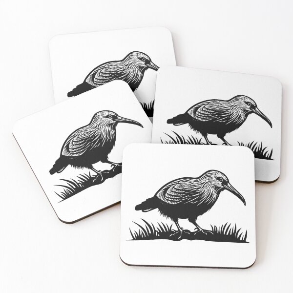 Item preview, Kiwi Bird Flightless Brown New Zealand Feather Long Beak designed and sold by inkoutninja.