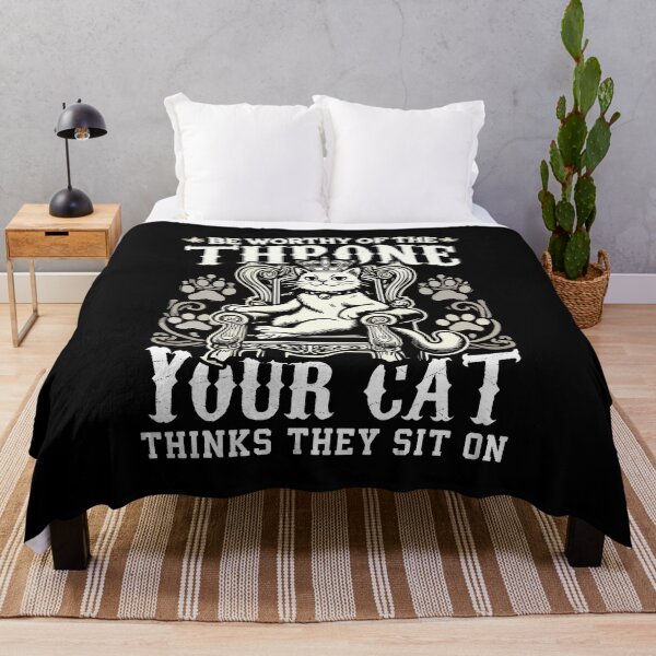Item preview, Be Worthy of the Throne Funny Cat Royalty designed and sold by chantastical.