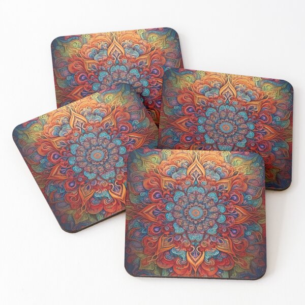 Item preview, Colorful Intricate Detailed - Psychedelic Boho Art - Beautiful Mandala designed and sold by CattlettArt.