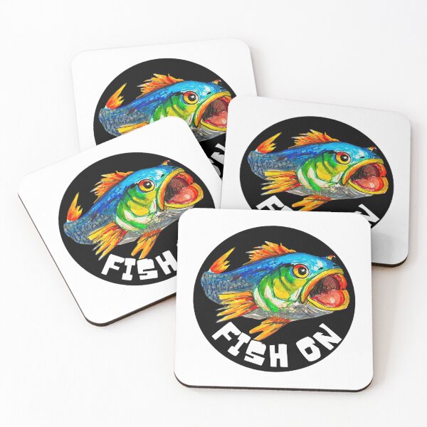 Item preview, "Fish On" Colorful bass designed and sold by Kierra's Creations.