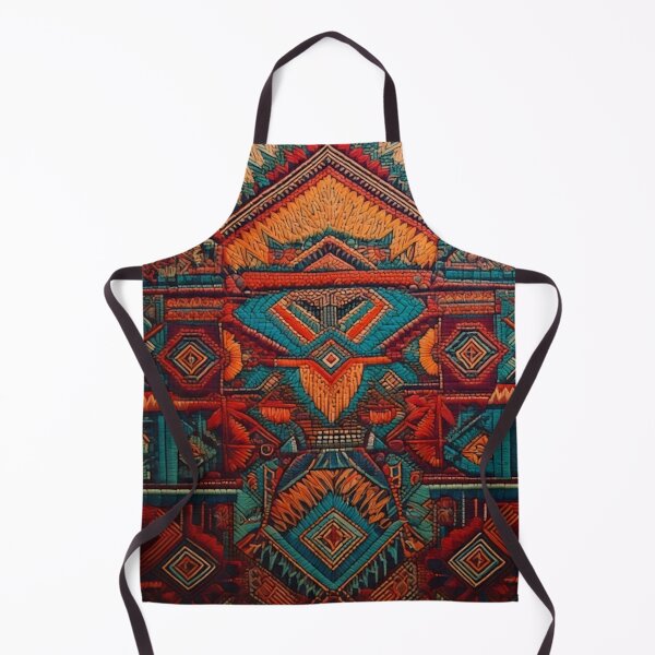 Aperçu de l'œuvre Motif coloré – Motif tribal complexe – Vibrant Boho Art créée et vendue par CattlettArt.