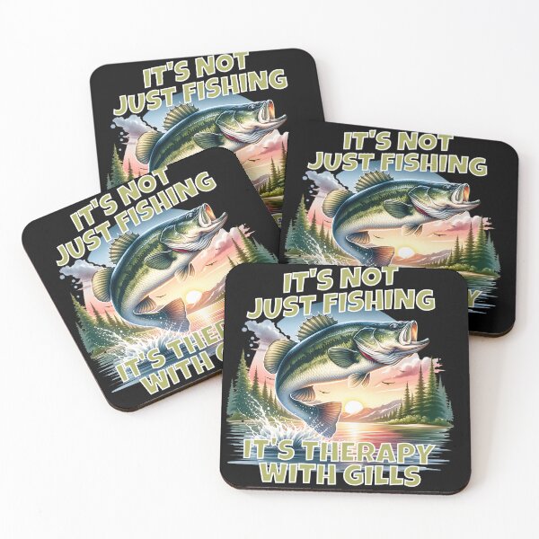Item preview, It’s Not Just Fishing - It’s Therapy with Gills FISHING ANGLER Design designed and sold by Valerie Duran - For The Love of a Horse.