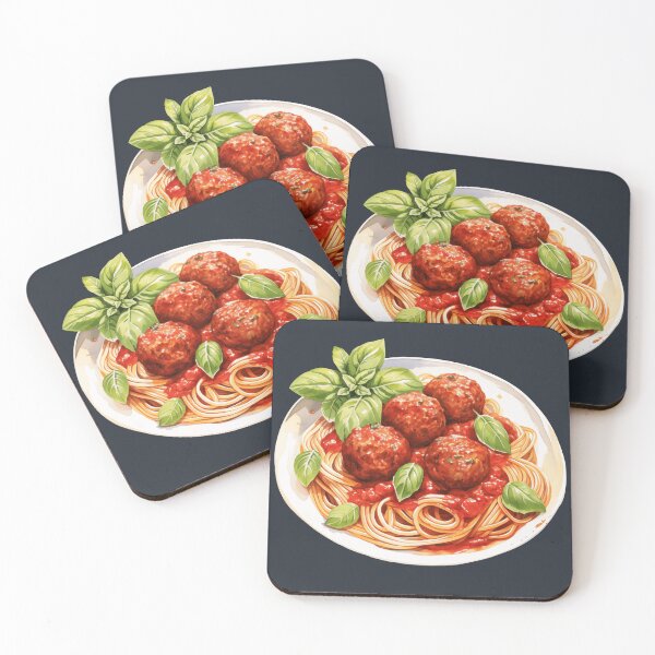 Item preview, Plate of Spaghetti And Meatballs designed and sold by Alicia Chee.