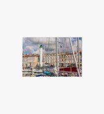 View of yachts in the old port, La Rochelle France Art Board