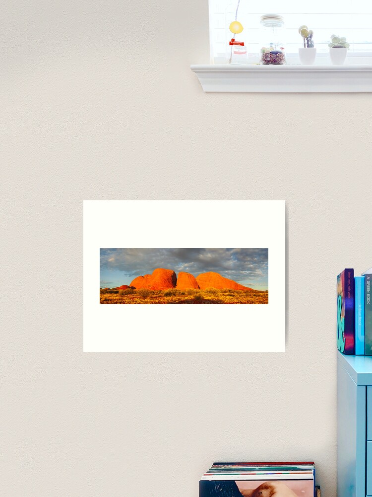 Thumbnail 2 of 3, Art Print, The Olgas (Kata Tjuta), Sunset, Australia designed and sold by Chockstone.