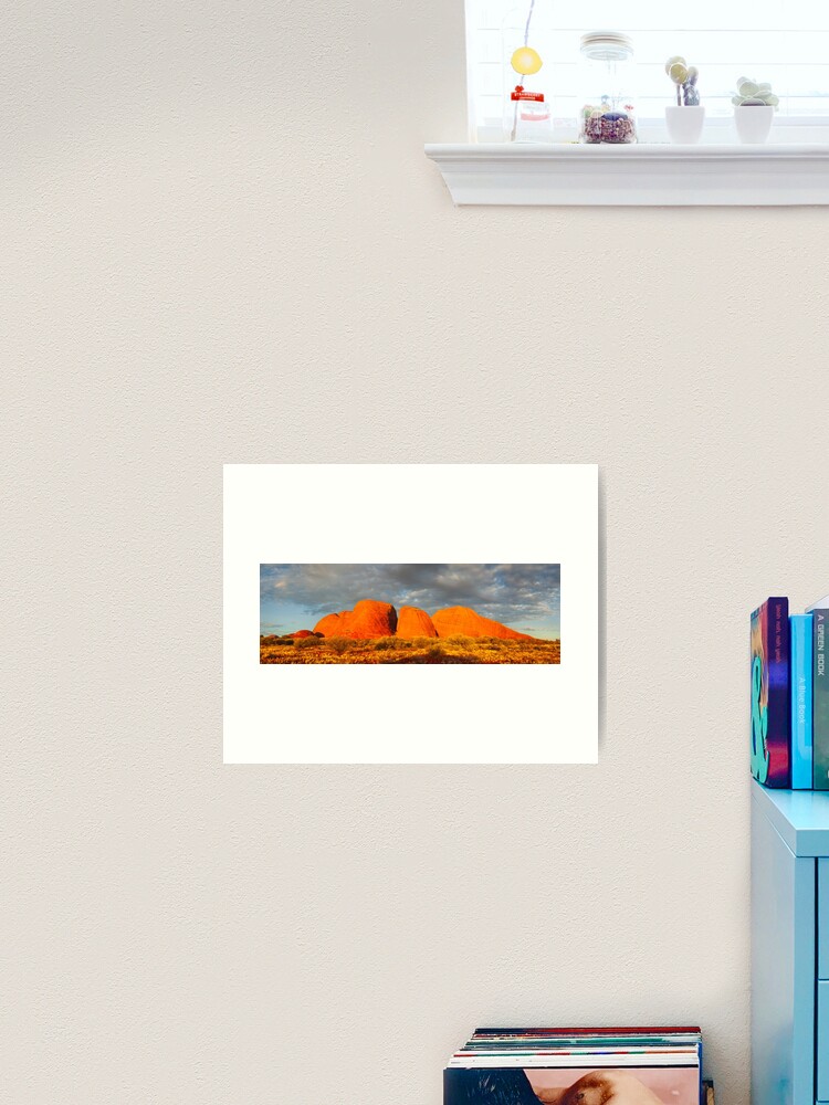 Thumbnail 2 of 3, Art Print, The Olgas (Kata Tjuta), Sunset, Australia designed and sold by Chockstone.