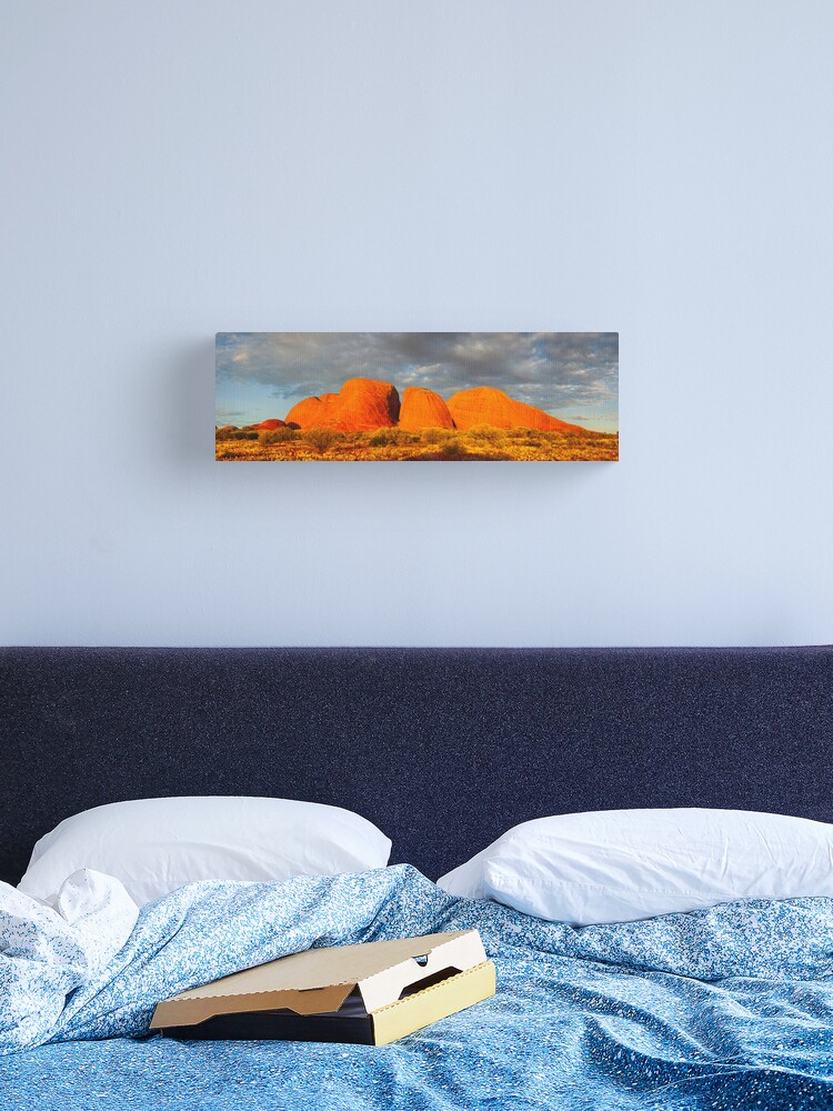 Thumbnail 2 of 3, Canvas Print, The Olgas (Kata Tjuta), Sunset, Australia designed and sold by Chockstone.
