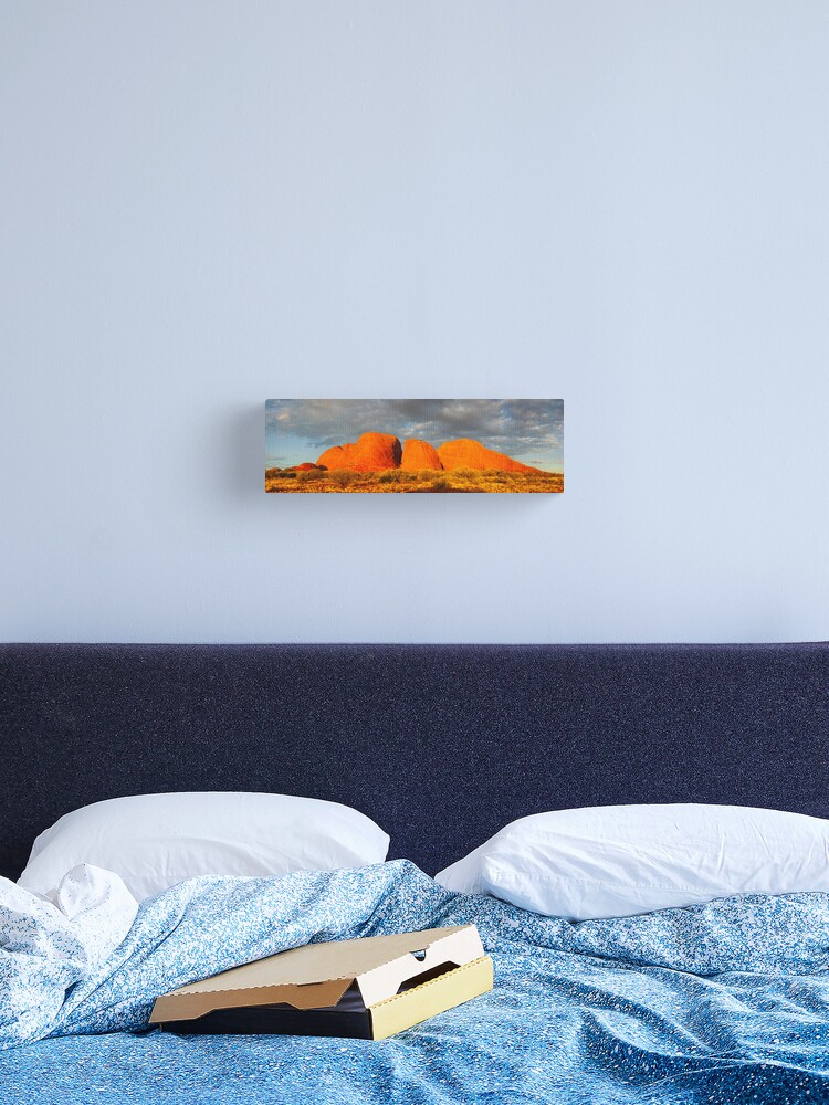 Thumbnail 2 of 3, Canvas Print, The Olgas (Kata Tjuta), Sunset, Australia designed and sold by Chockstone.