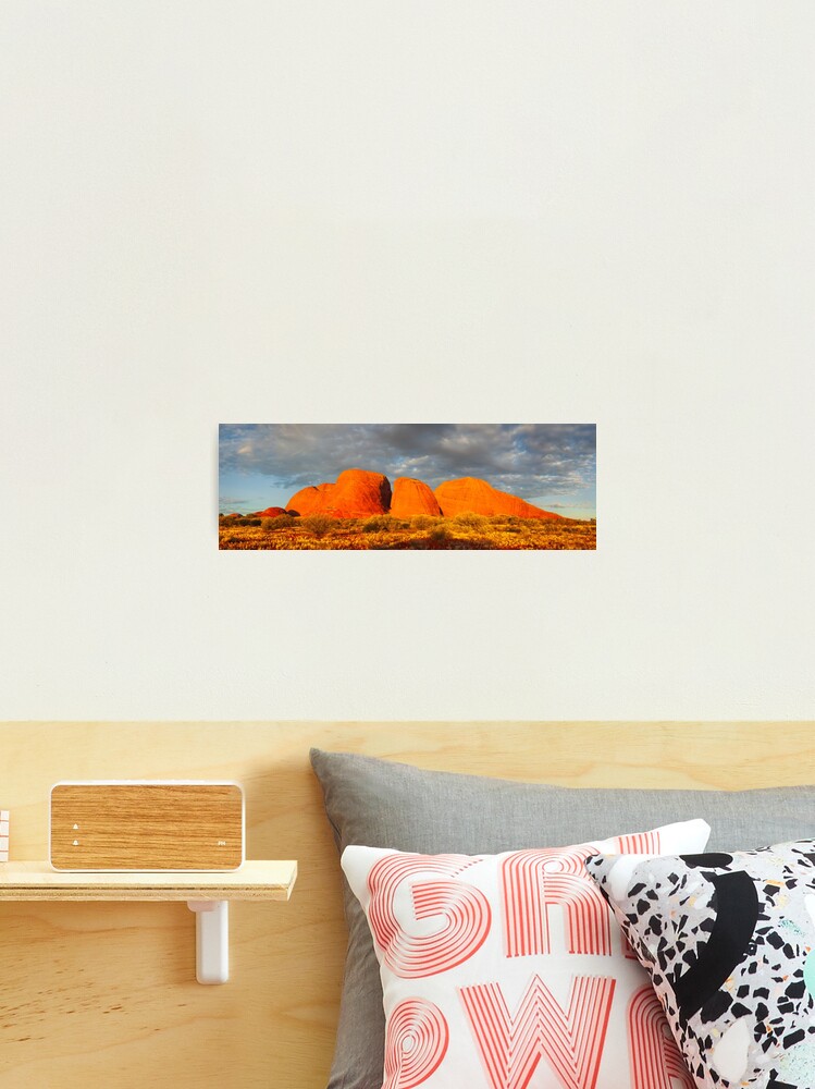 Thumbnail 2 of 3, Photographic Print, The Olgas (Kata Tjuta), Sunset, Australia designed and sold by Chockstone.
