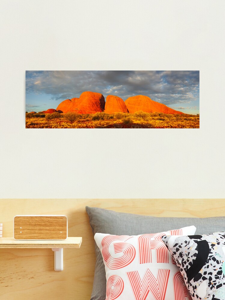 Thumbnail 2 of 3, Photographic Print, The Olgas (Kata Tjuta), Sunset, Australia designed and sold by Chockstone.