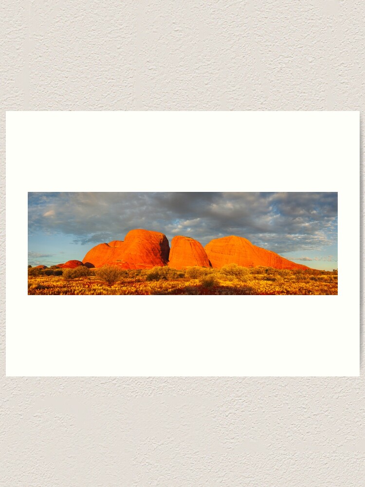 Thumbnail 1 of 3, Art Print, The Olgas (Kata Tjuta), Sunset, Australia designed and sold by Chockstone.