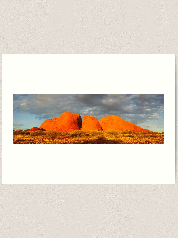 Thumbnail 1 of 3, Art Print, The Olgas (Kata Tjuta), Sunset, Australia designed and sold by Chockstone.